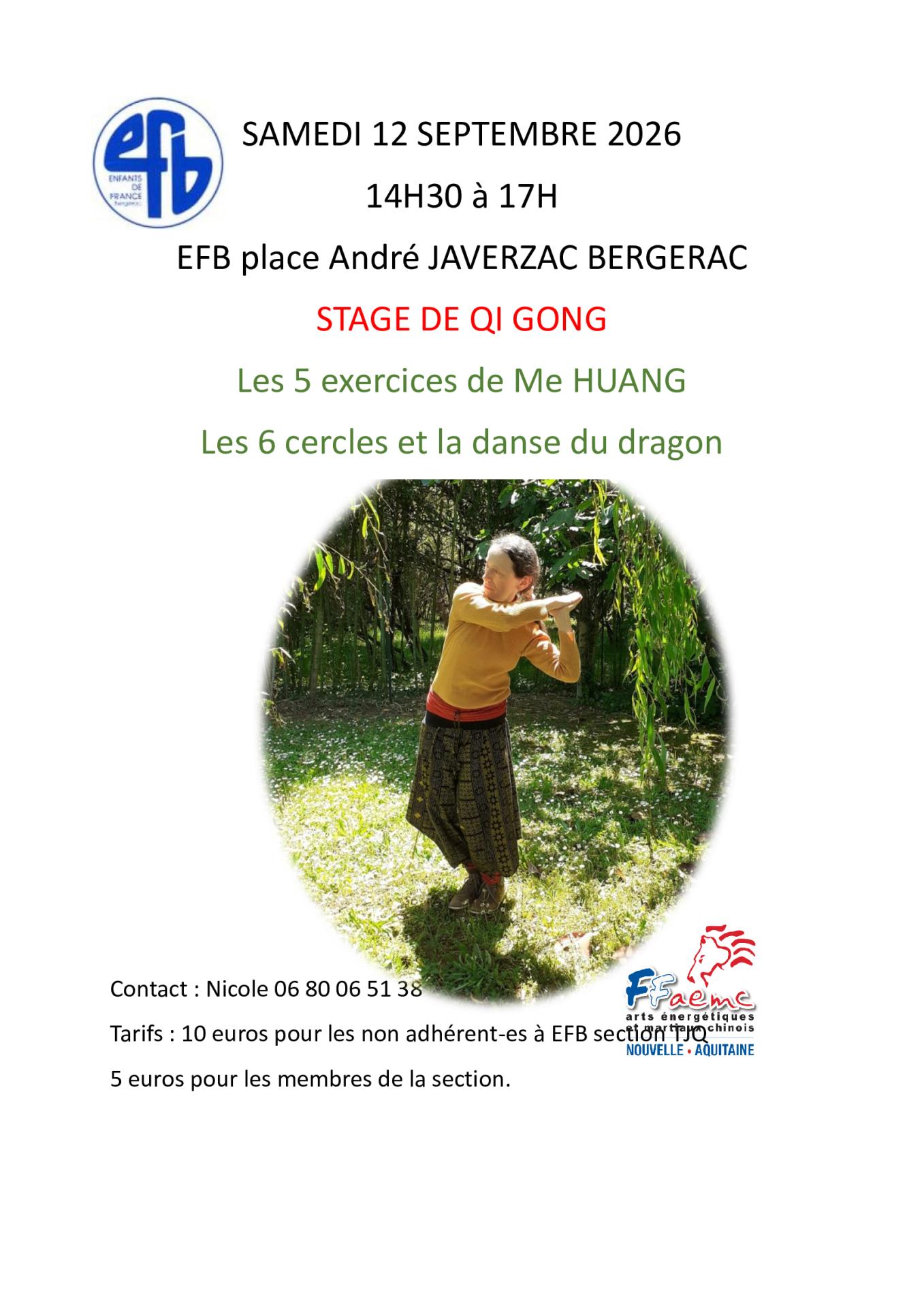 Affiche du stage du 12 09 2026
