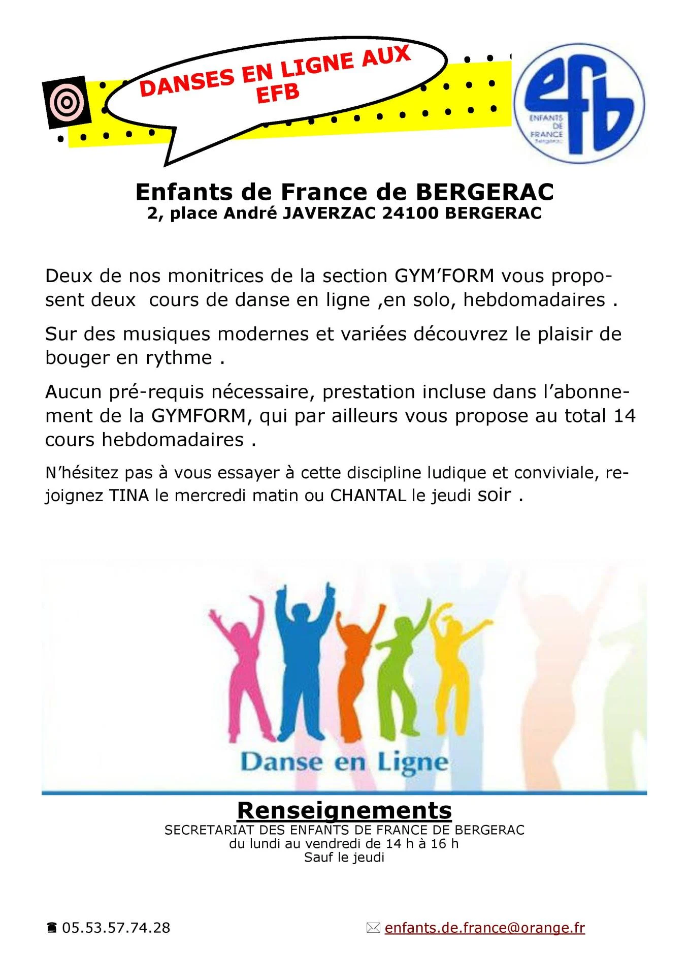 Pub danse en ligne
